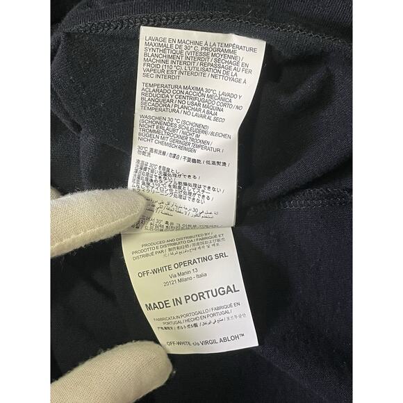 2013 Off-White c/o Virgil Abloh Main Label Floating Skulls Oversize T-Shirt - Picture 8 of 10